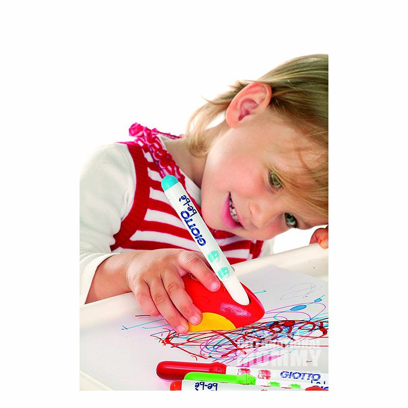 GIOTO 이탈리아 GIOTTO 어린이무독 8 색채화연필띠알펜홀더해외버전