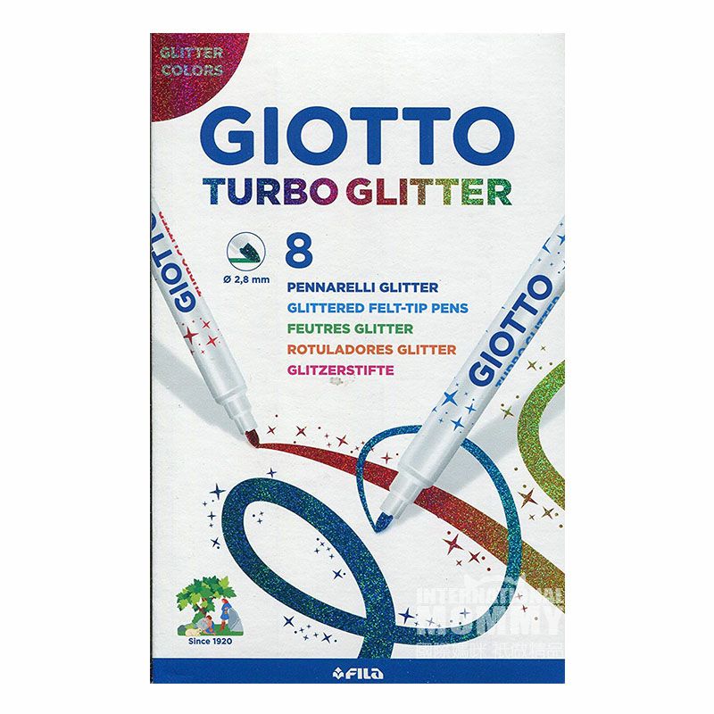 GIOTTO 이탈리아GIOTTO 하이라이터 8 색해외버전