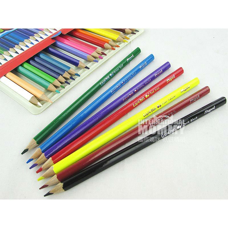 Maped 프랑스삼각대가있는 24 개의색연필해외판