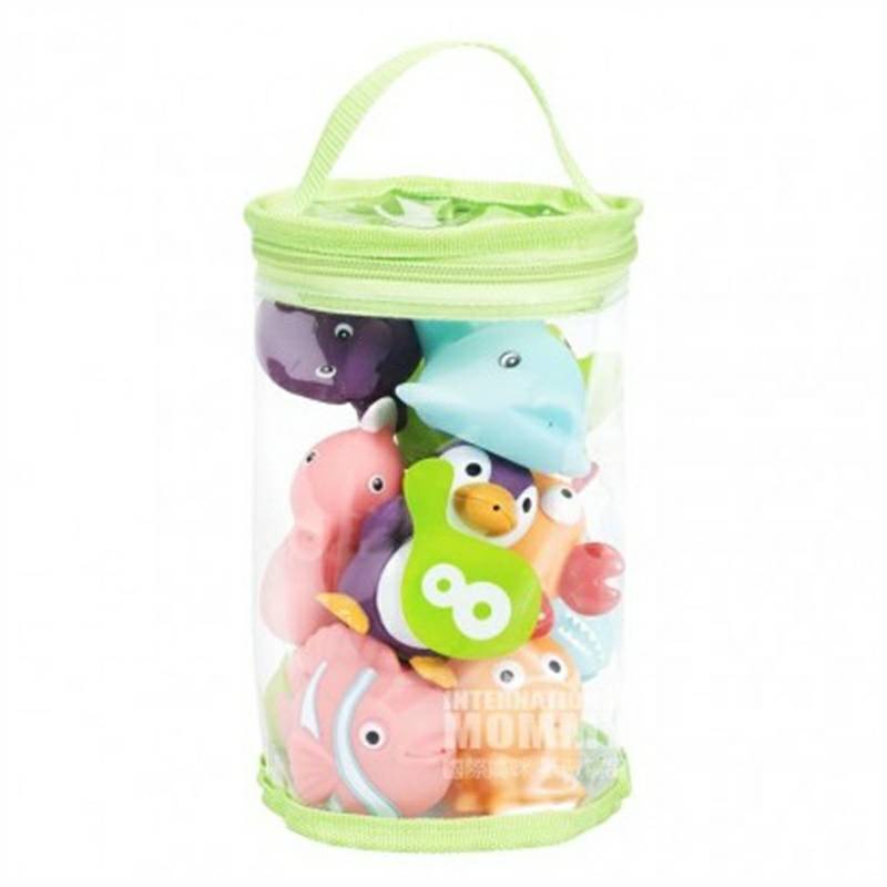 Badabulle 프랑스 Badabulle Baby Sea Life Bath Toys 10 팩해외버전
