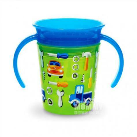 Munchkin 미국 360도누수방지아기학습컵핸들 177ml 해...