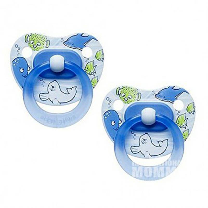 Bibi 스위스해양동물실리콘무마젖꼭지 2 개월이상해외판