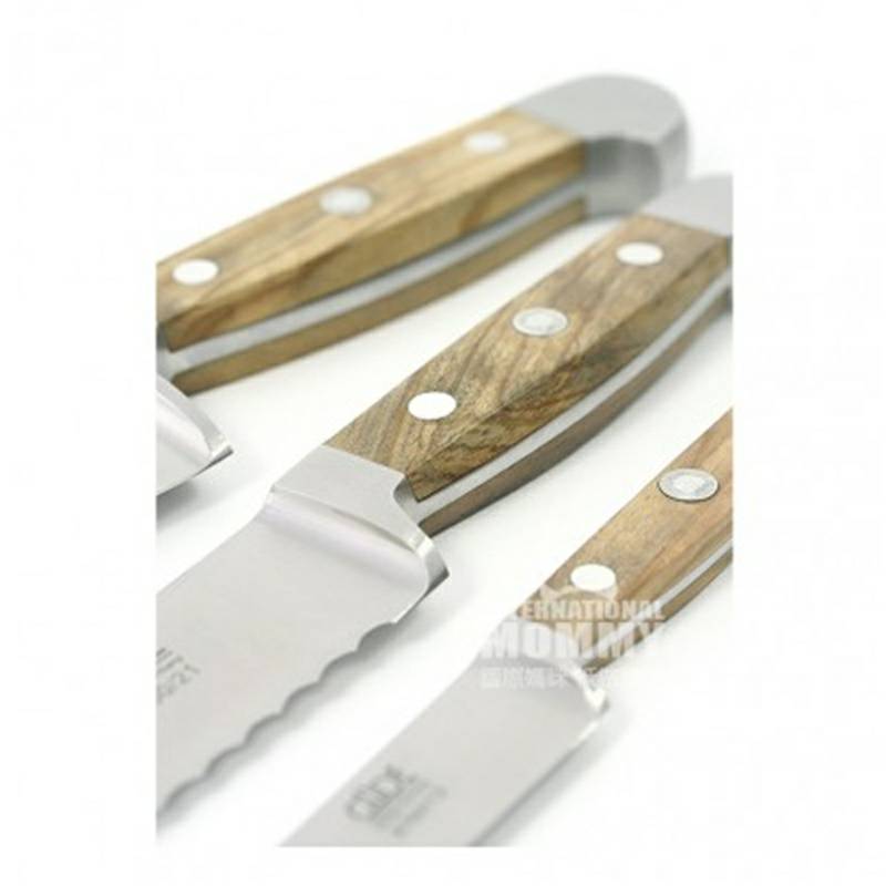 GUDE 독일톱니모양의빵블레이드 21cm 길이의나무손잡이해외버전