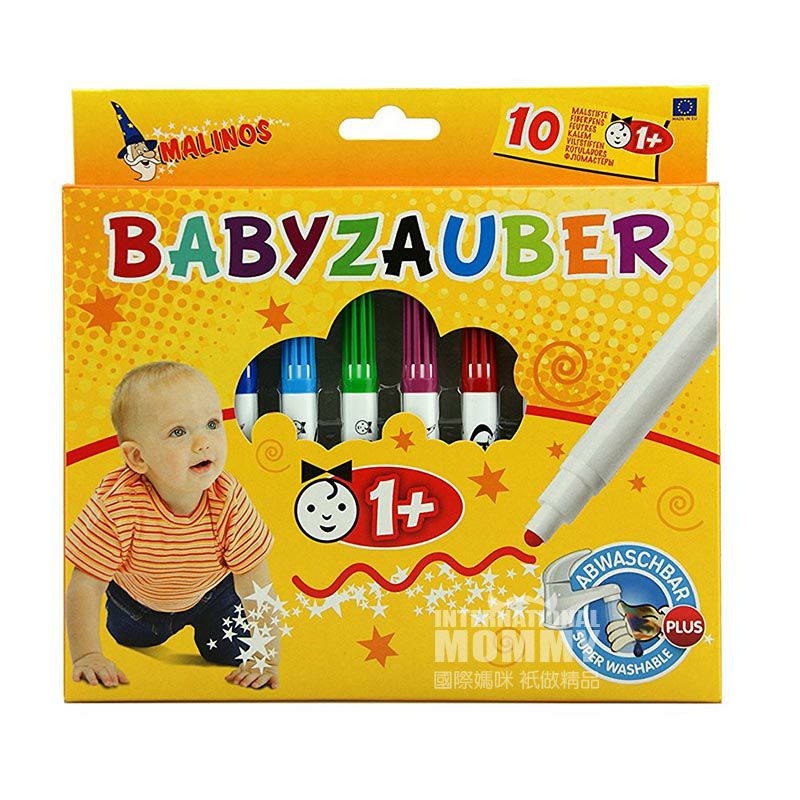 MALINOS 독일 MALINOS 아기두꺼운펜수채화펜 10 팩해외판