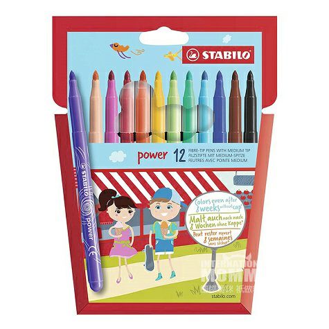 STABILO 독일어린이빨수있는수채화펜 12 해외판