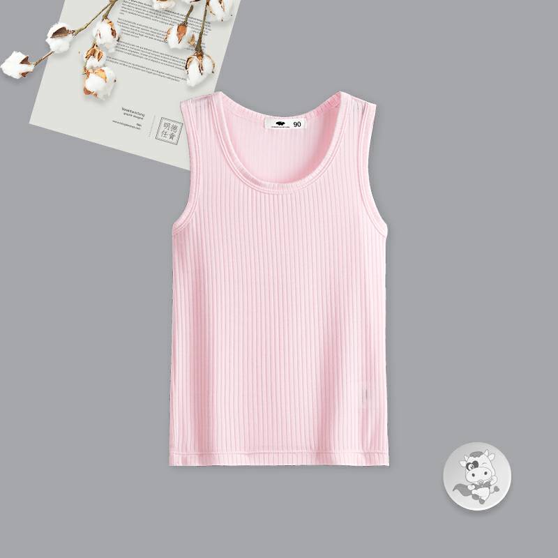 [2 개] Verantwortung 여성아기유럽과미국의간단한여름신선한단색작은조끼 + 신선한유럽과미국의바람여름안티모기 PP 반바지핑크