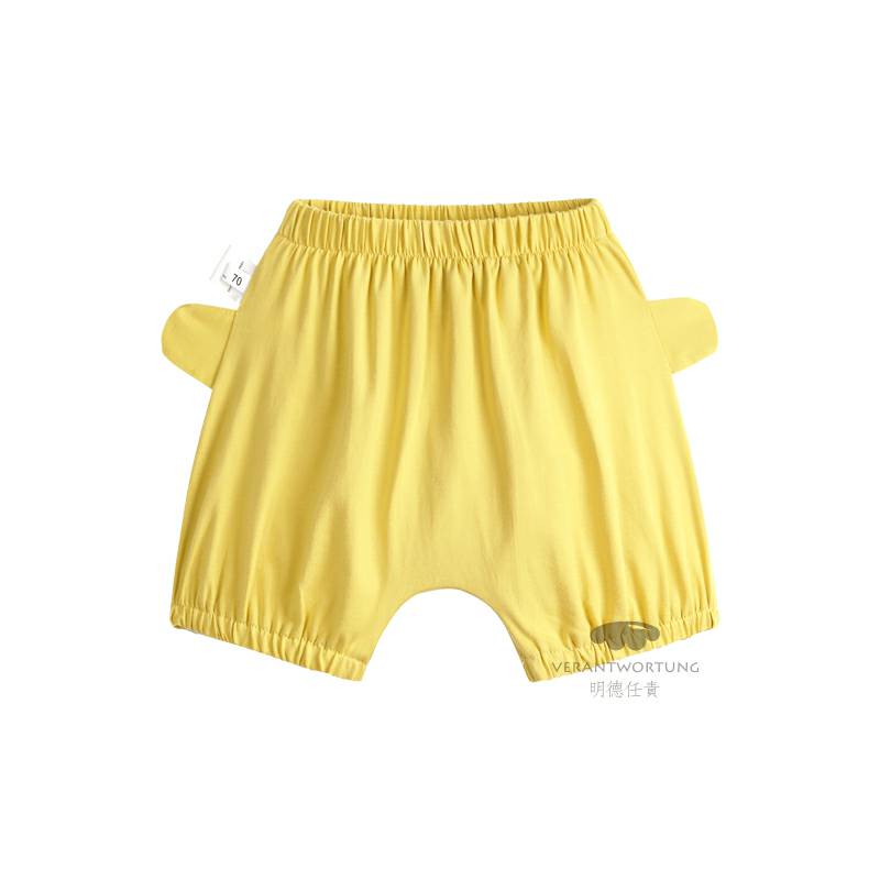 [2 개] Verantwortung 남녀아기유럽과미국의간단한여름신선한단색조끼블루 + 패션측면귀곰 Harlan 5 점 PP 바지노란색