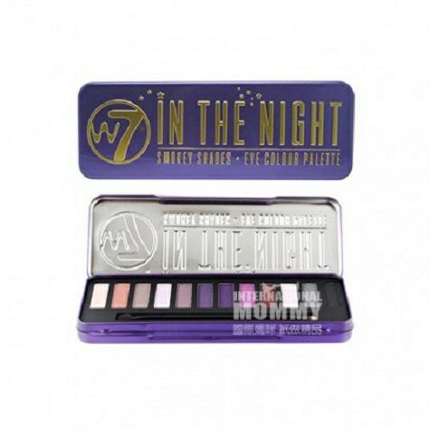 W7 영국 W7 12 색퍼플스모키아이섀도우팔레트해외버전