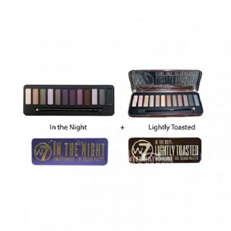W7 영국 W7 12 색아이섀도우팔레트퍼플시리즈 2 팩해외판