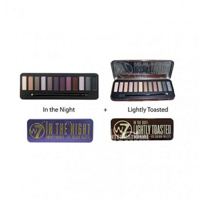 W7 영국 W7 12 색아이섀도우팔레트퍼플시리즈 2 팩해외판