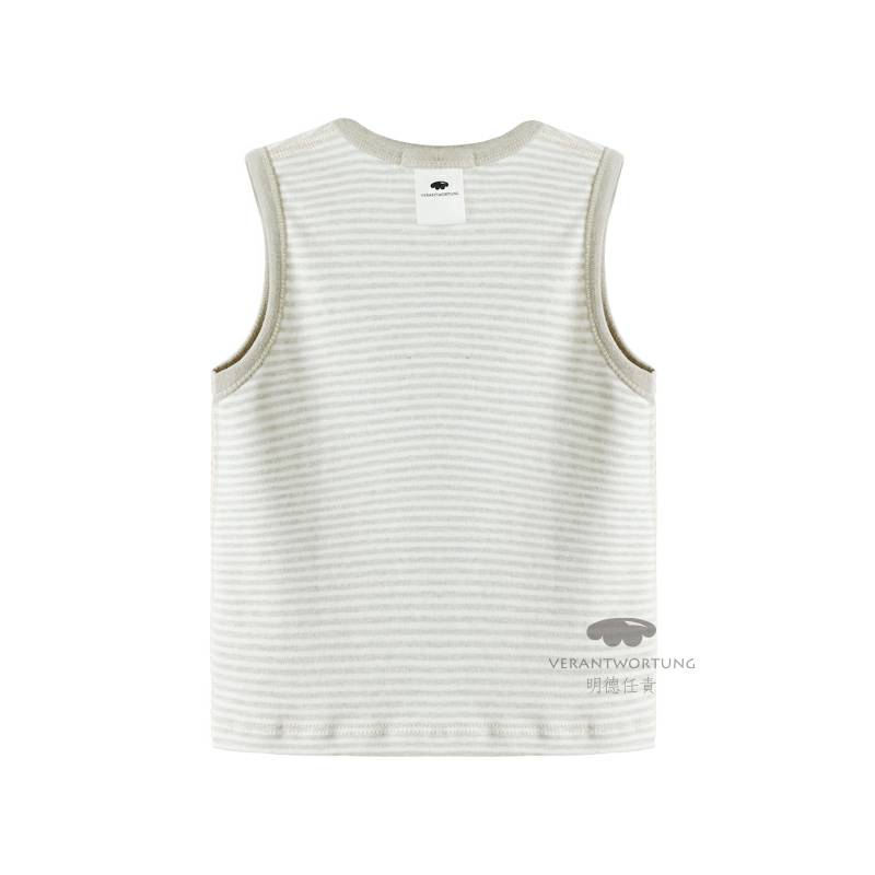 Verantwortung 남녀아기유기농컬러면화여름얇은섹션정장클래식스트라이프조끼반바지