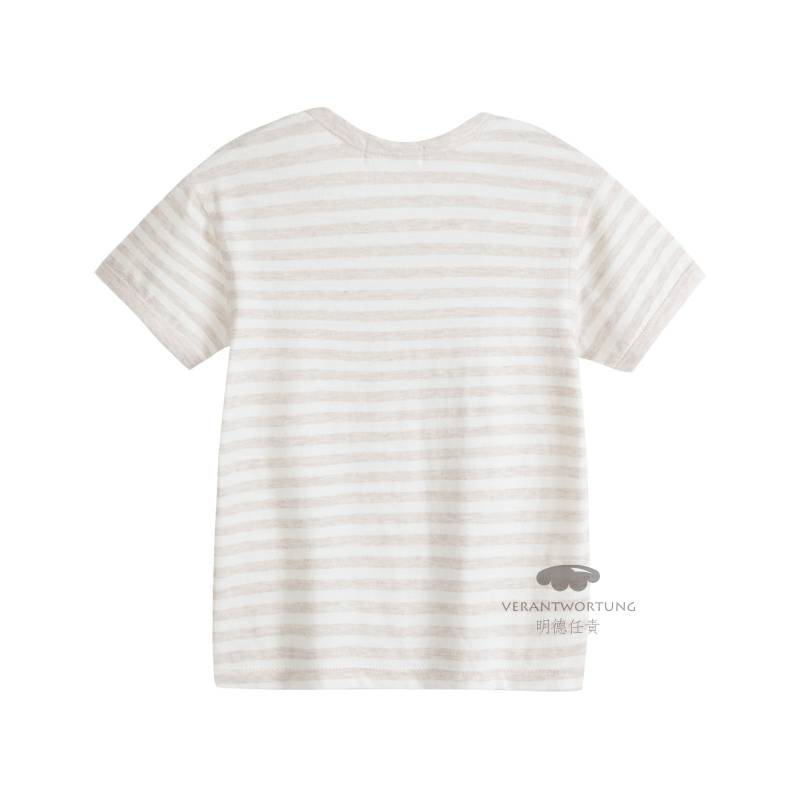 Verantwortung 남녀아기유기농컬러면화여름얇은섹션정장클래식라이트커피스트라이프조끼반바지