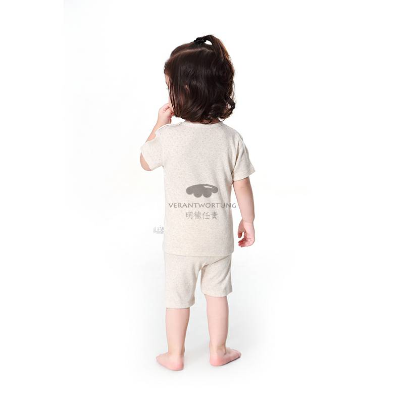 Verantwortung 남녀아기유기농컬러면화여름얇은섹션정장스레드자카드조끼반바지