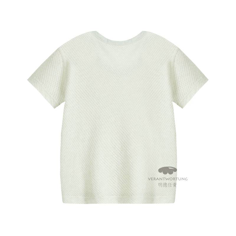 Verantwortung 남녀아기유기농컬러면화여름얇은섹션정장메쉬저지조끼반바지