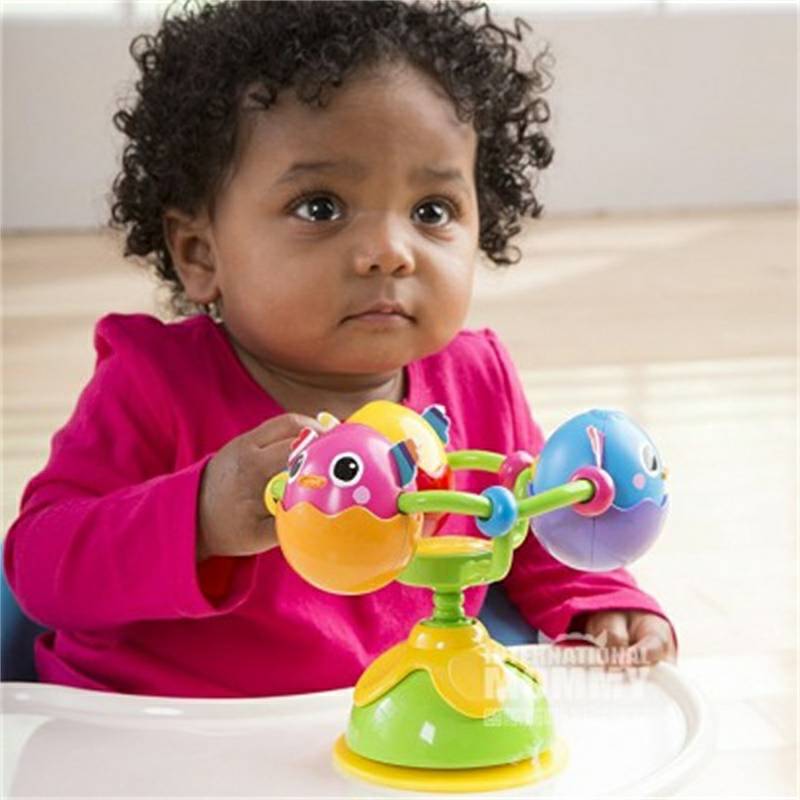 Lamaze 미국아기빨판회전병아리아기식당의자장난감해외버전