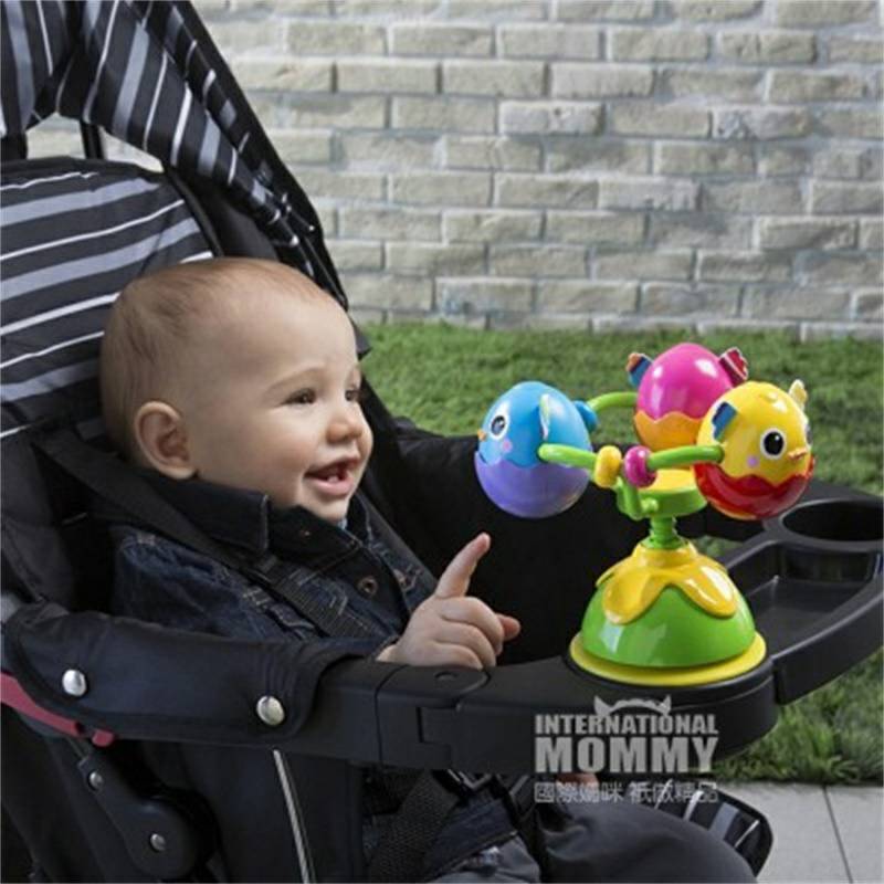 Lamaze 미국아기빨판회전병아리아기식당의자장난감해외버전