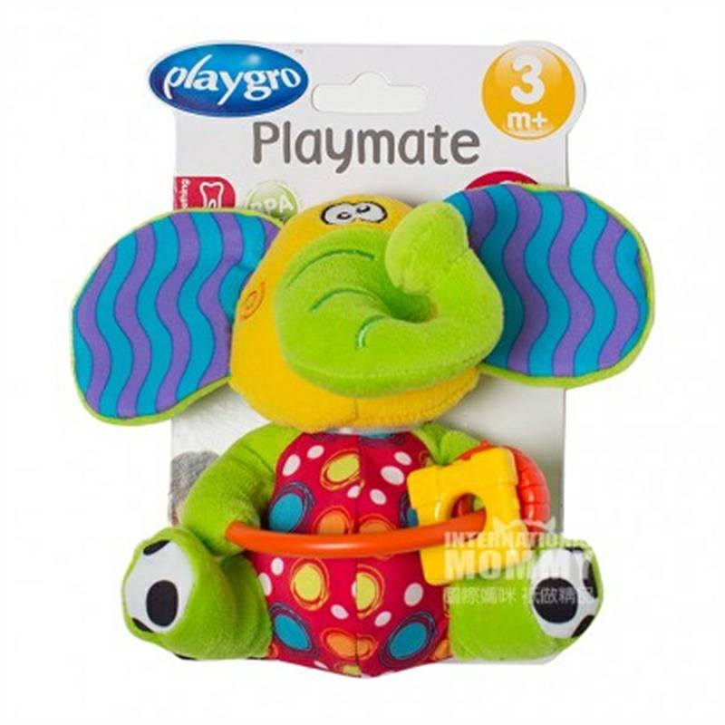 Playgro 호주 Playgro 아기코끼리핸드그립위안인형해외버전