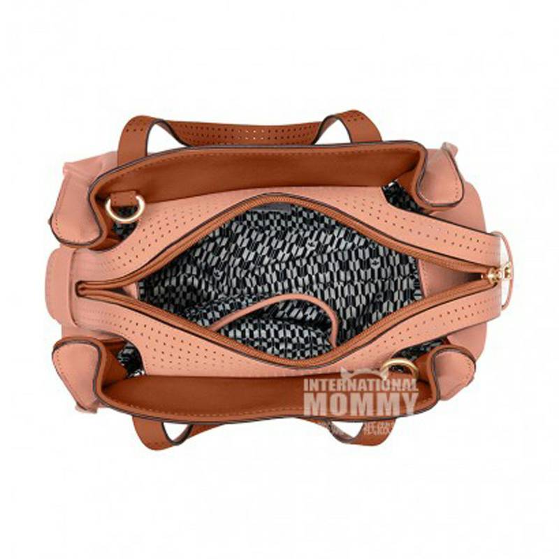 NICA 영국 NICA 레이디지퍼핸드백숄더백다크핑크해외버전