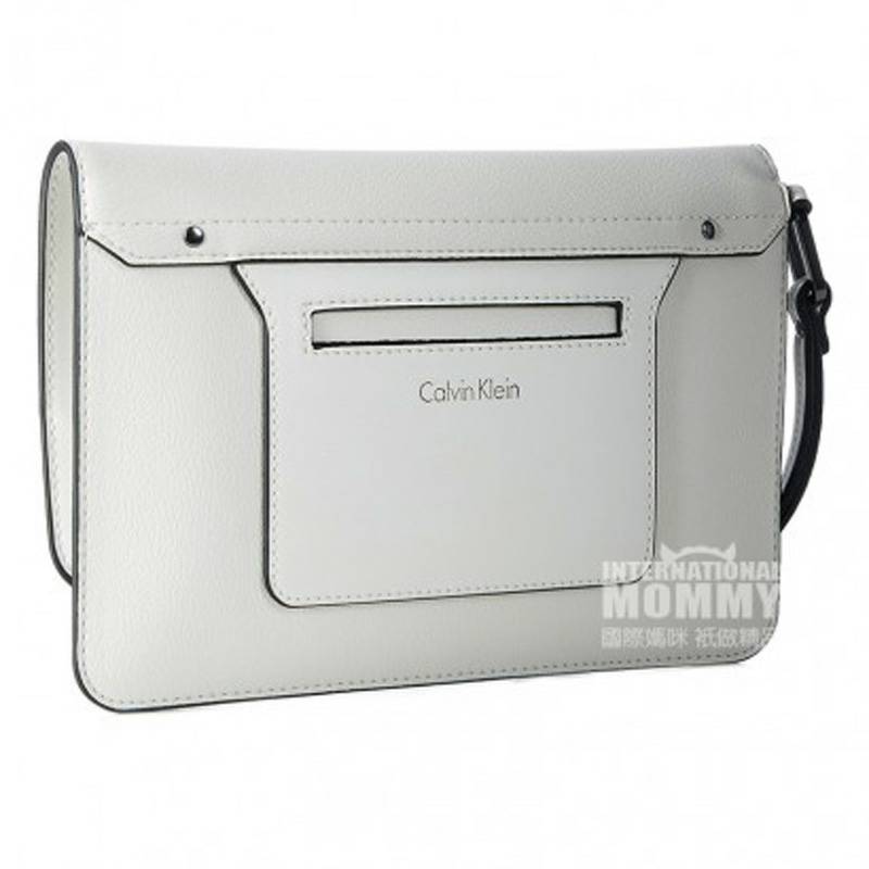 Calvin Klein 미국여성순색지퍼클러치해외버전.