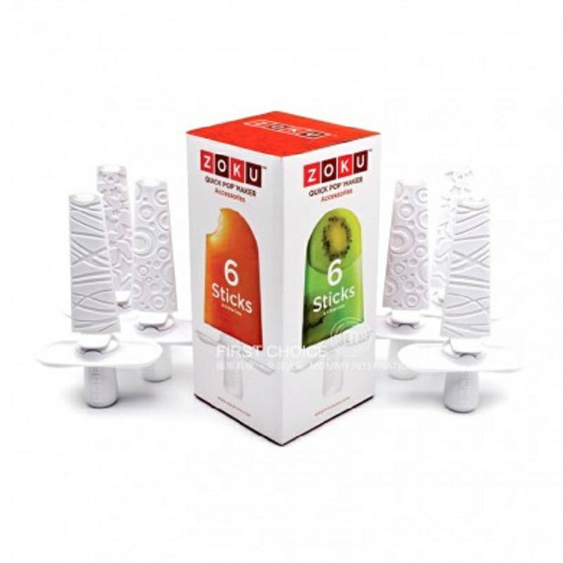 ZOKU 미국 ZOKU 비플러그아이스아이스크림스틱액세서리 6 스틱해외버전