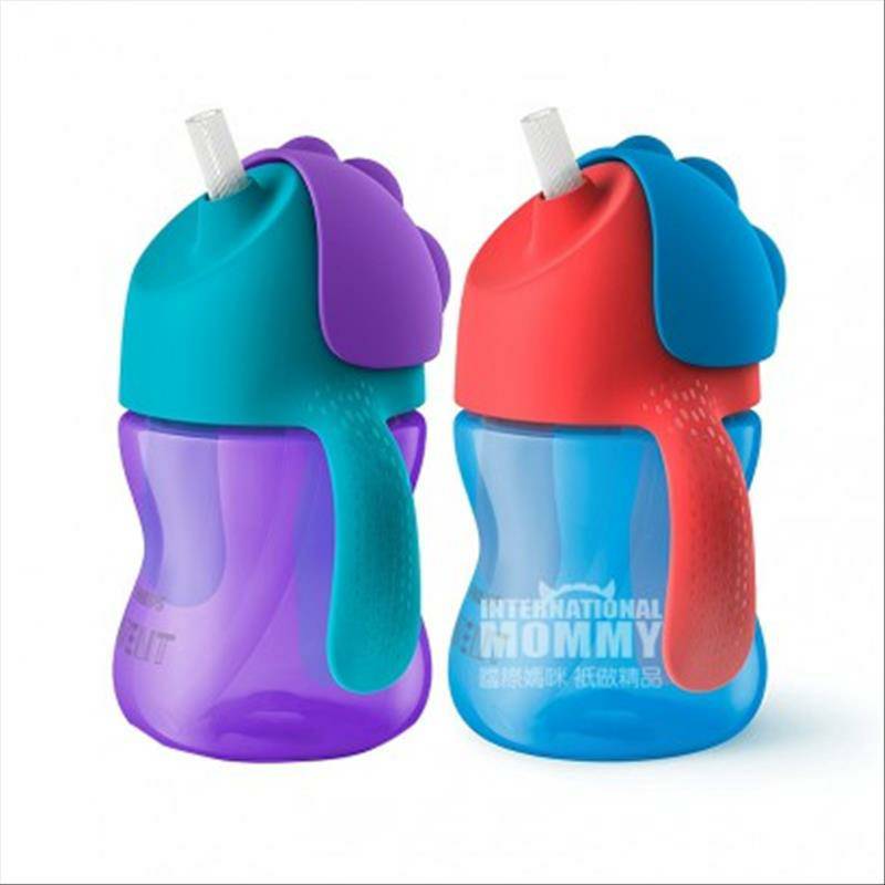 PHILIPS AVENT 영국어린이빨대와손잡이학음잔 9 개월이상해외버전