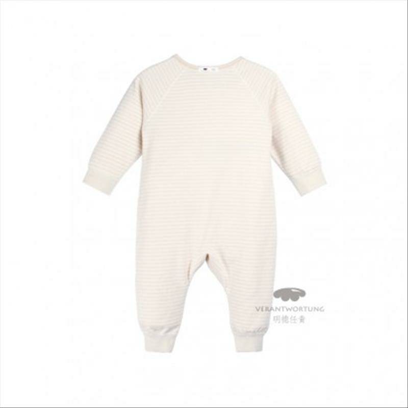 Verantwortung 남성과여성아기유기농컬러원피스잠옷속옷유럽클래식라이트커피줄무늬