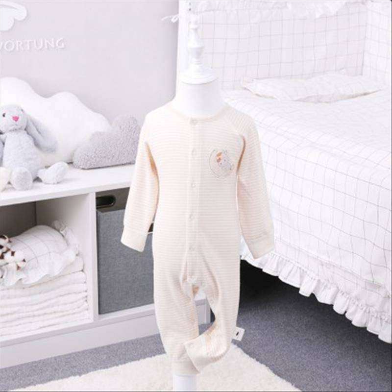 Verantwortung 남성과여성아기유기농컬러원피스잠옷속옷유럽클래식라이트커피줄무늬