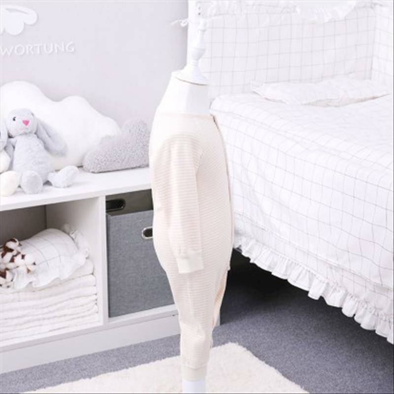 Verantwortung 남성과여성아기유기농컬러원피스잠옷속옷유럽클래식라이트커피줄무늬