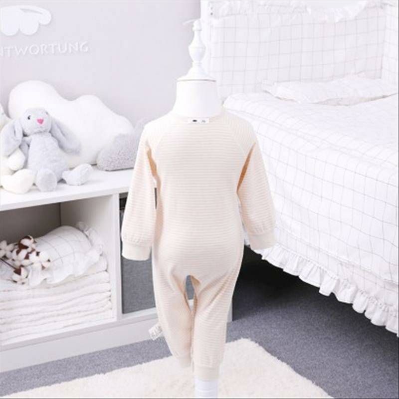 Verantwortung 남성과여성아기유기농컬러원피스잠옷속옷유럽클래식라이트커피줄무늬