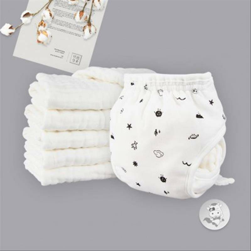 Verantwortung 남성과여성아기통기성누출방지기저귀포켓빨기저귀 + 수분흡수통기성기저귀기저귀 6