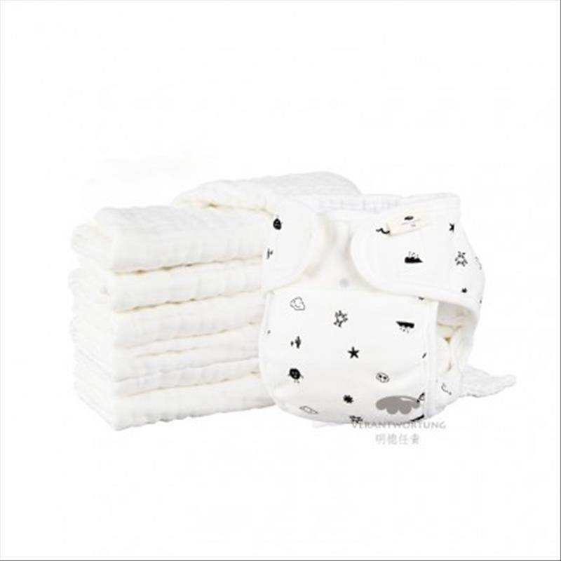 Verantwortung 남성과여성아기통기성누출방지기저귀포켓빨기저귀 + 수분흡수통기성기저귀기저귀 6