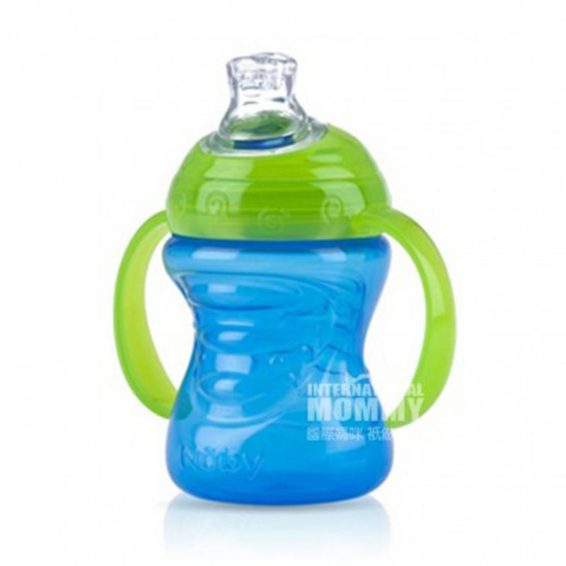 Nuby 미국더블손잡이소프트실리카겔립스컵 240 ml 6 개월이상해외판