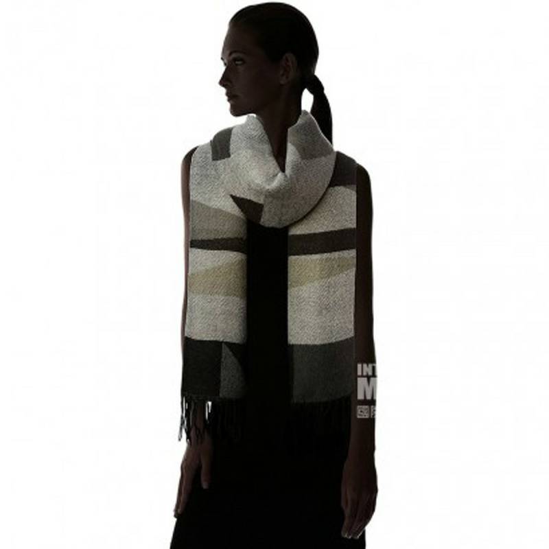 PIECES  영국클래식배색패턴수술목도리해외버전