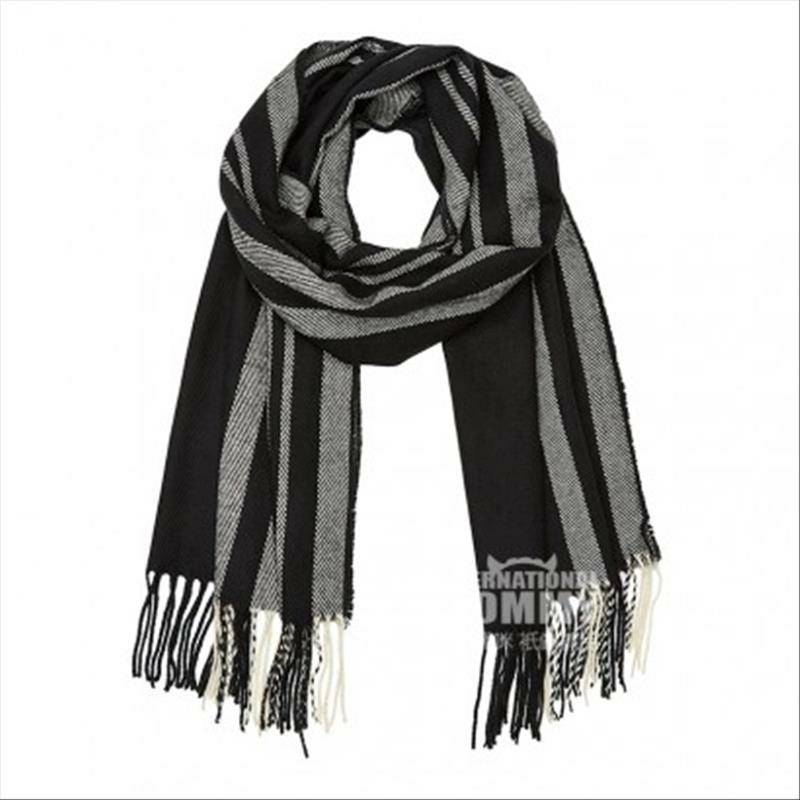 PIECES 영국클래식스트라이프수술머플러해외버전