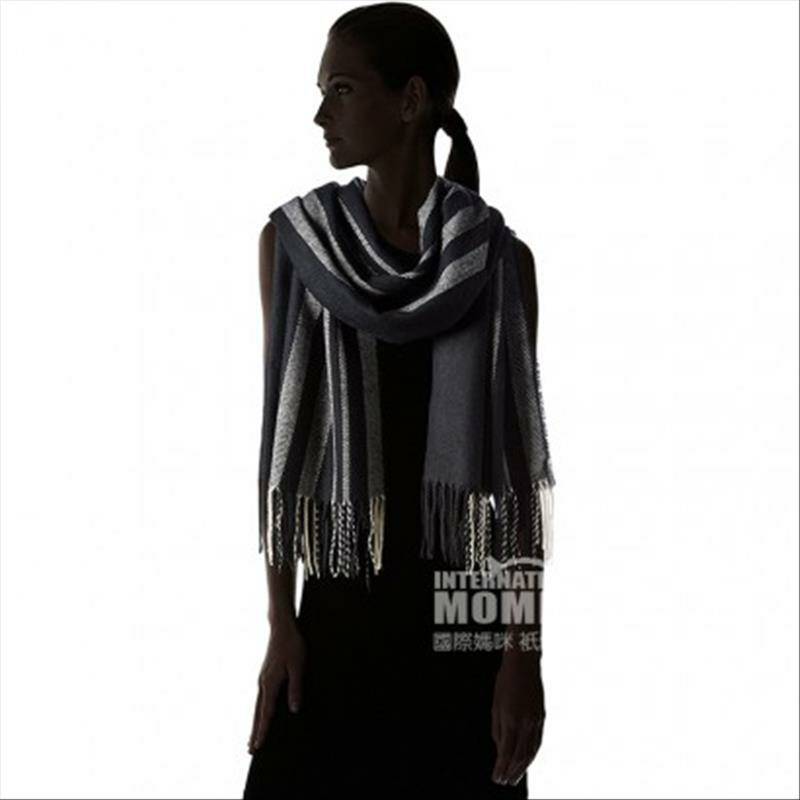 PIECES 영국클래식스트라이프수술머플러해외버전