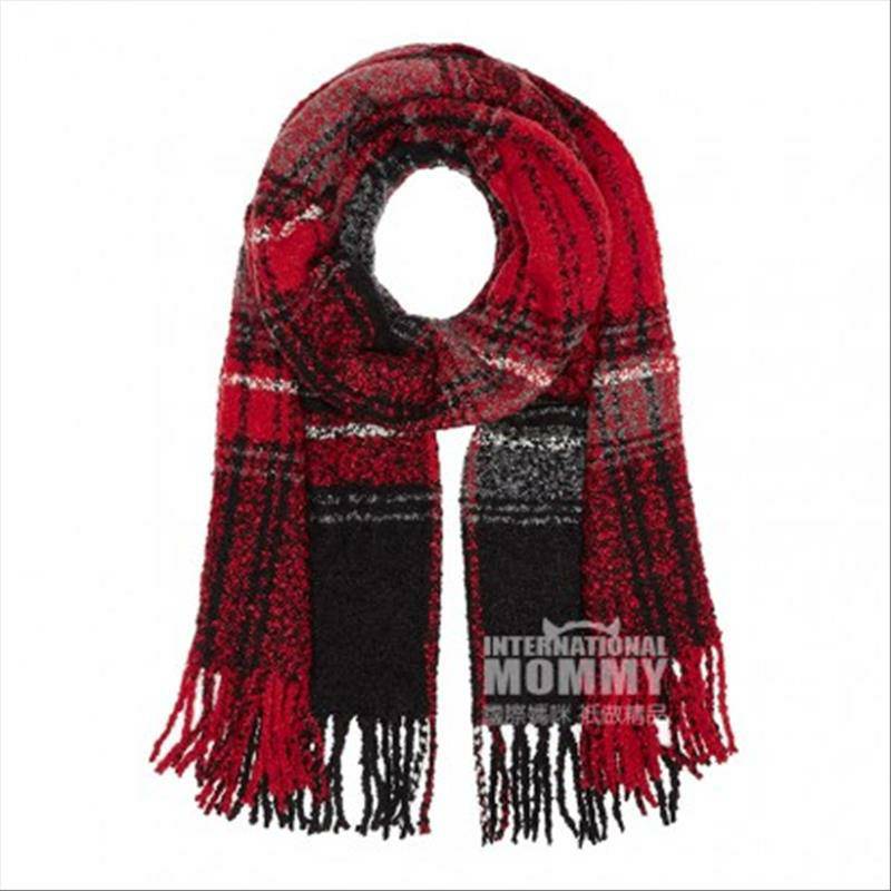 PIECES 영국스코틀랜드체크수술짜임롱머플러해외버전