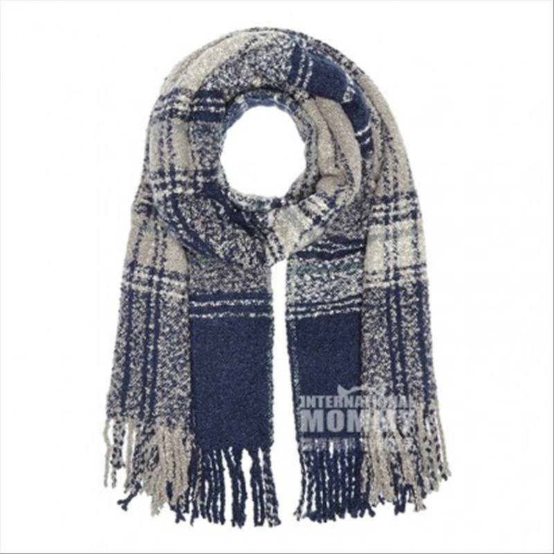 PIECES 영국스코틀랜드체크수술짜임롱머플러해외버전