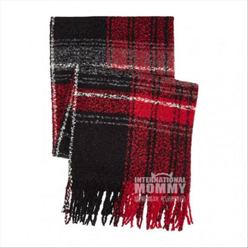 PIECES 영국스코틀랜드체크수술짜임롱머플러해외버전