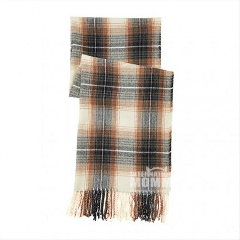 PIECES 영국 PIECES 트렌드야생스코틀랜드격자무늬술긴스카프해외판