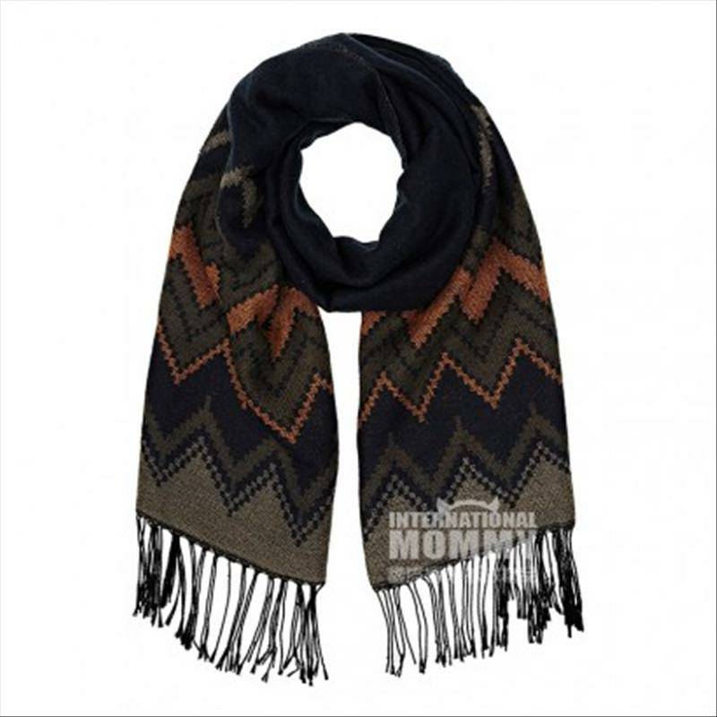 PIECES 영국의 PIECES 패션치아무늬술롱스카프해외판