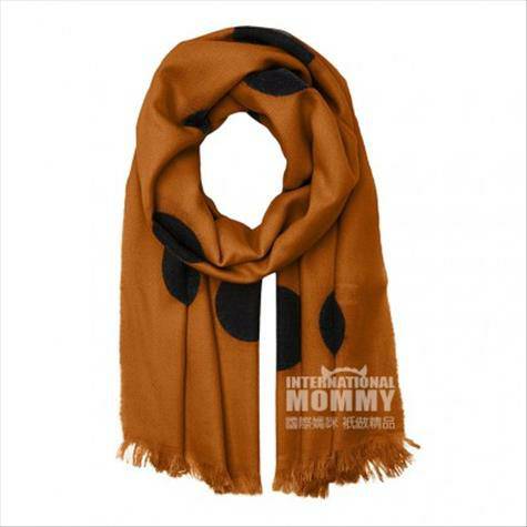 PIECES 영국심플파스텔도트롱머플러해외버전