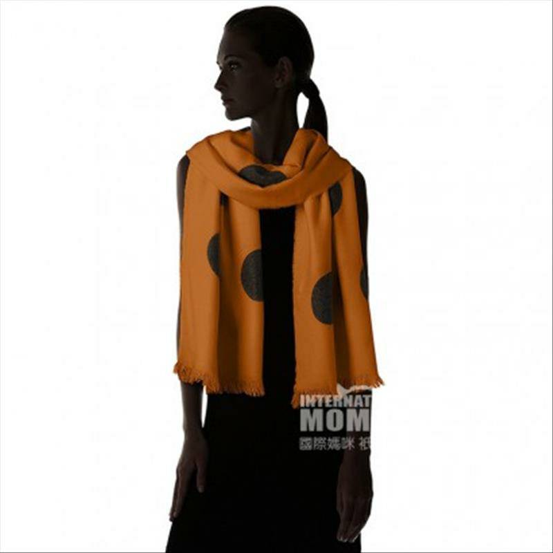 PIECES 영국심플파스텔도트롱머플러해외버전