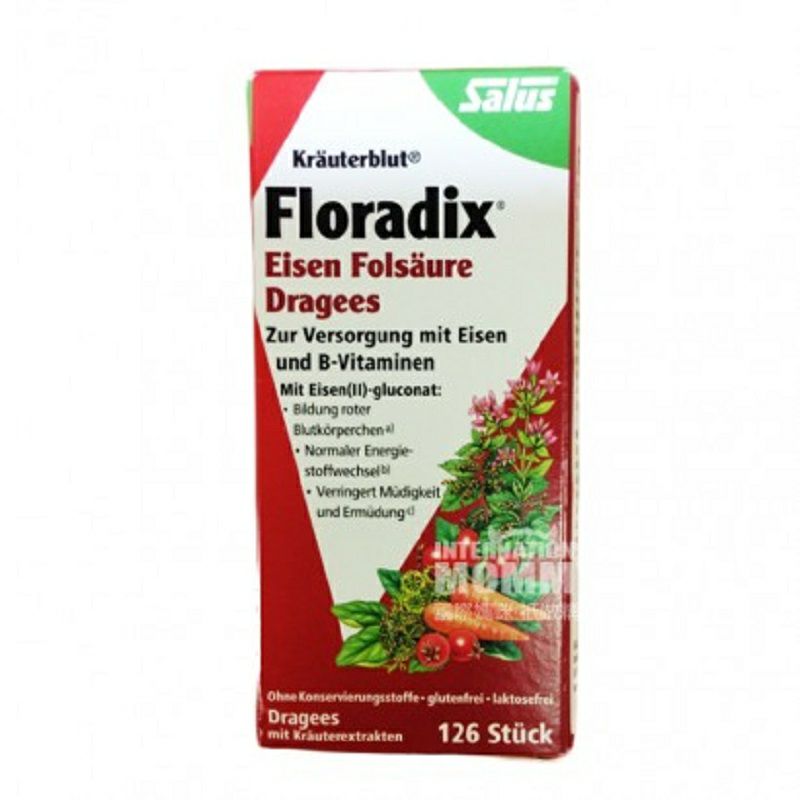 Salus 독일플로라디스철원편액은엽산 126 알의해외판을포함한다.