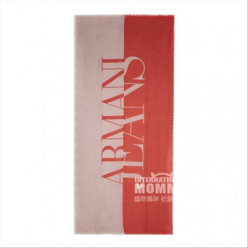 ARMANI JEANS 이태리여성레터투톤보온스카프해외버전.