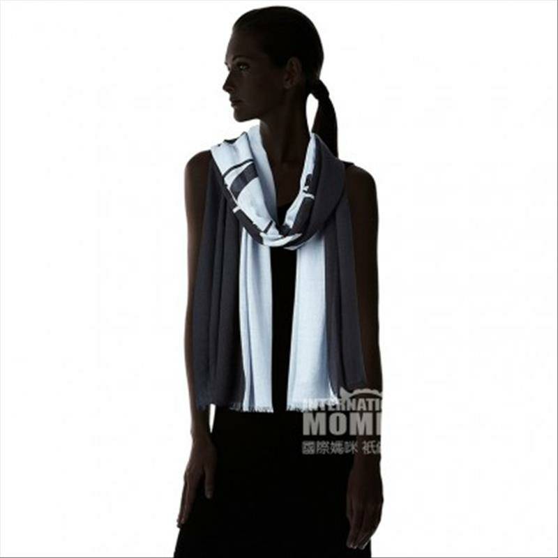 ARMANI JEANS 이태리여성레터투톤보온스카프해외버전.