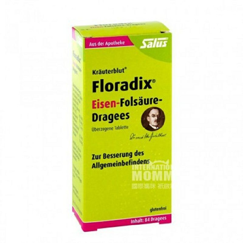 Salus 독일플로라디스철원편물인엽산녹색약국판 84 알해외판