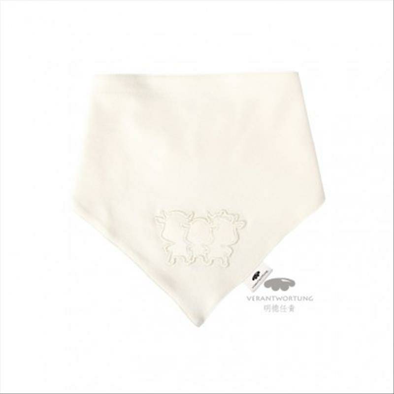 Verantwortung 남녀아기유기농컬러코튼클래식더블삼각형턱받이턱받이두조각