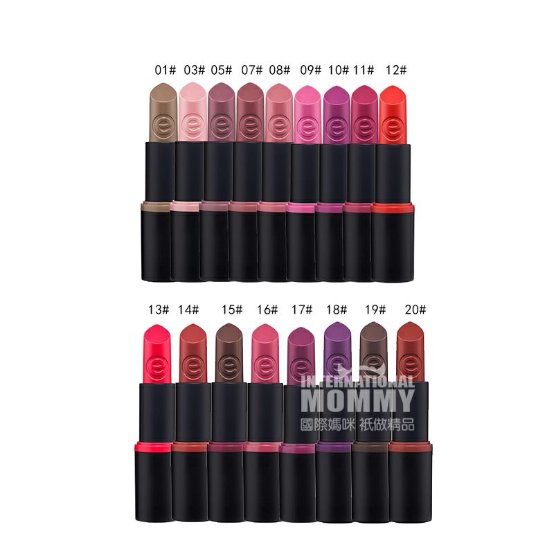 Essence 독일내추럴식물지속적인윤기를머금은벨벳타입블랙립스틱임산부는해외버전으로사용할수있다.