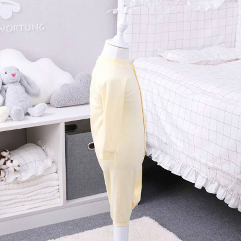 Verantwortung 남성과여성아기유기농면잠옷홈서비스크롤링정장유럽우아한단색