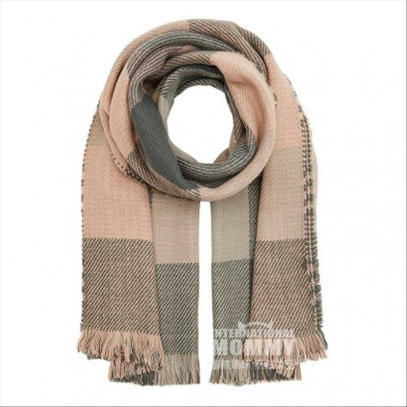 ONLY 덴마크체크프린팅수술머플러해외판.